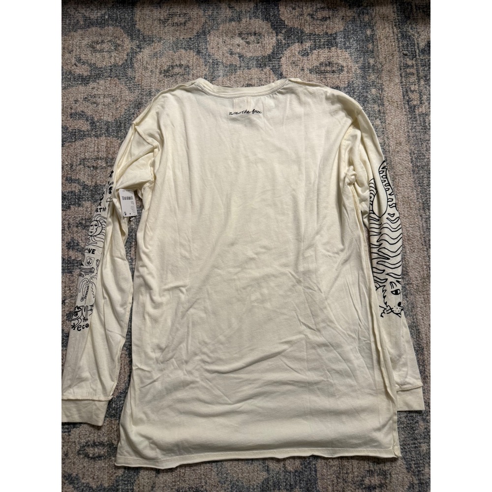 Free People Up To Us Doodle Tee Size XS NWT - Picture 5 of 6